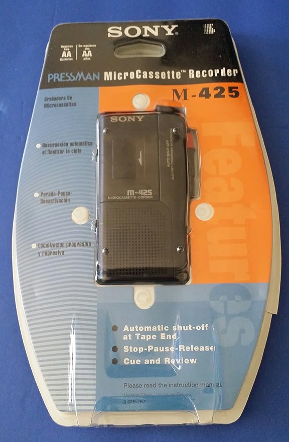 Sony Pressman M425 Microcassette Recorder Electronics