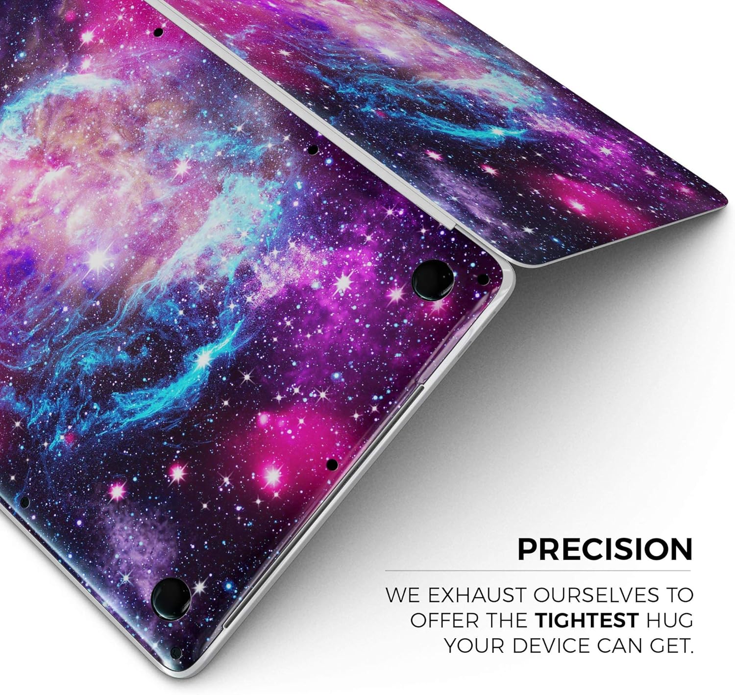 DesignSkinz - Compatible with MacBook Pro 16" M3/M4 (A2991/A3403) - Skin Decal Protective Scratch Resistant Vinyl Wrap - Bright Trippy Space
