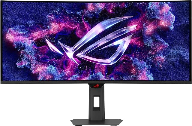 Moniteur de jeu ultralarge OLED HDR ASUS ROG Strix 34 po (XG34WCDG) - 3440x1440, 175Hz, 0,03ms, OLED Care Pro, Vrai 10 bits, Compatible G-SYNC, DisplayWidget, Flou de mouvement extrême, Garantie de 3 ans