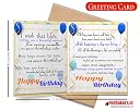redbakers.in Happy Birthday Chocolate Gift Box & Greeting Card Combo Gift Pack (TIKBLUE),225gram gallery image