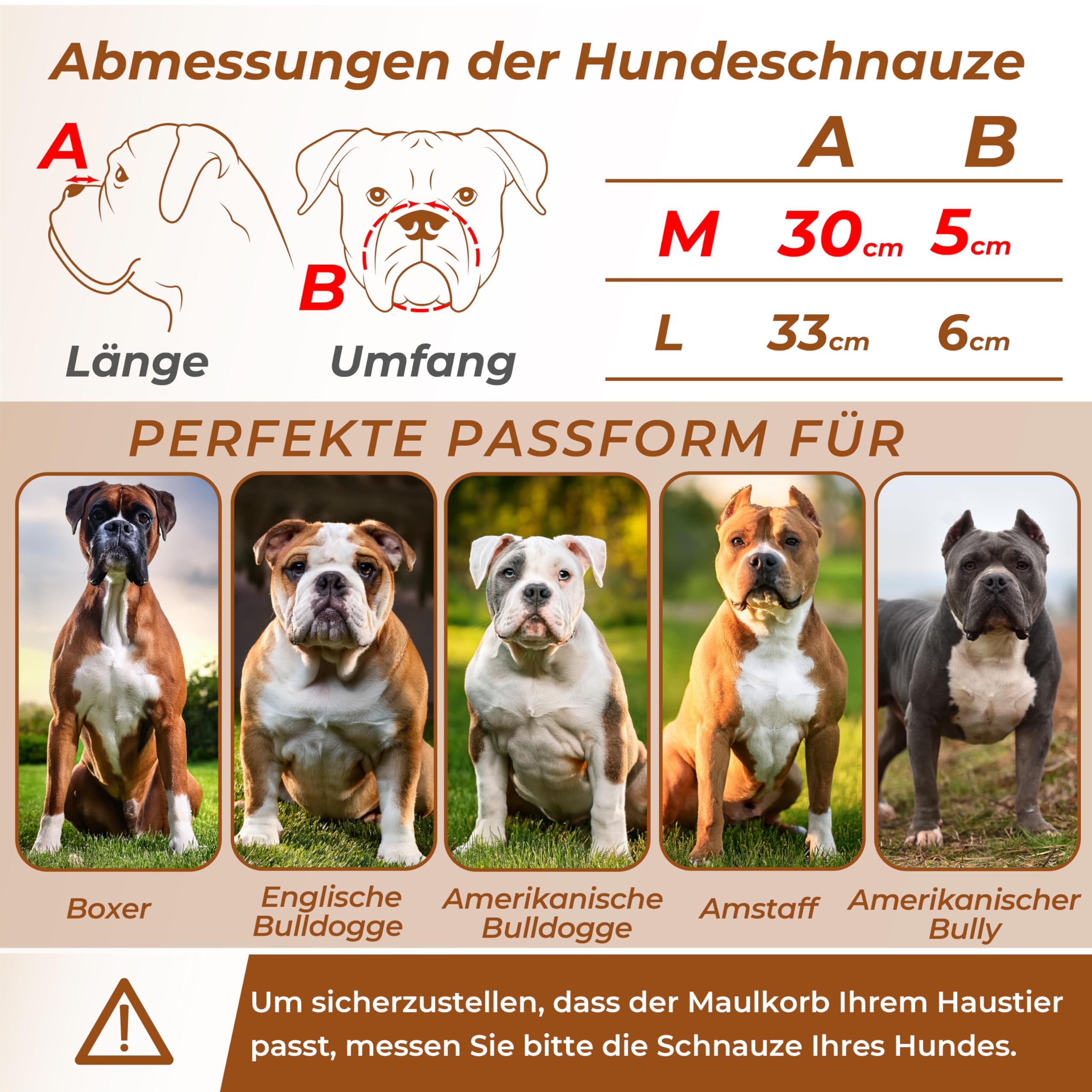 Metall-Maulkorb für große Hunde – Körbchen-Maulkorb mit verstellbaren Lederriemen – Käfig-Maulkorb zum Verhindern von Beißen für Hunde mit kurzer Schnauze, Boxer, Bulldogge