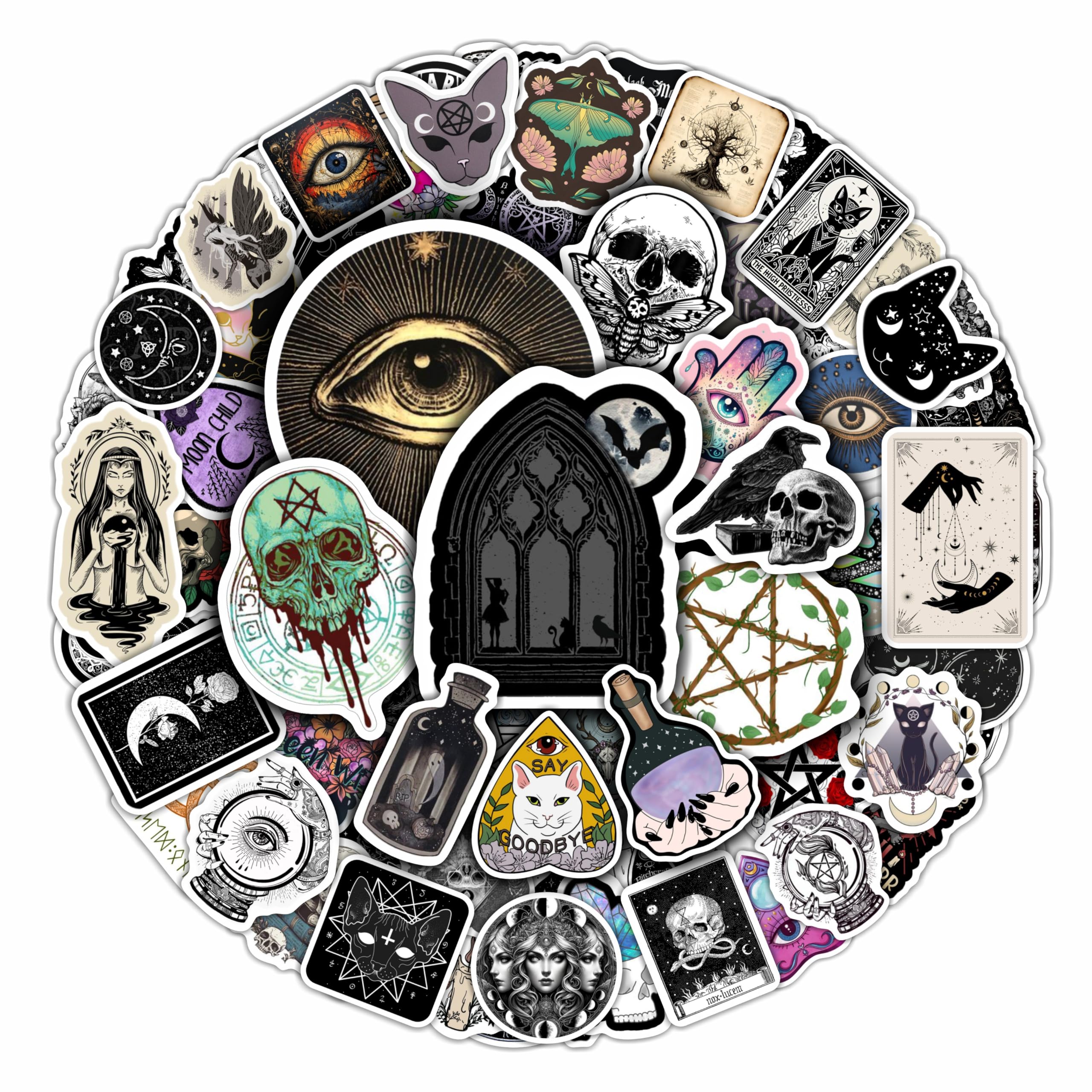 BulbaCraft 100Pcs Occult Stickers