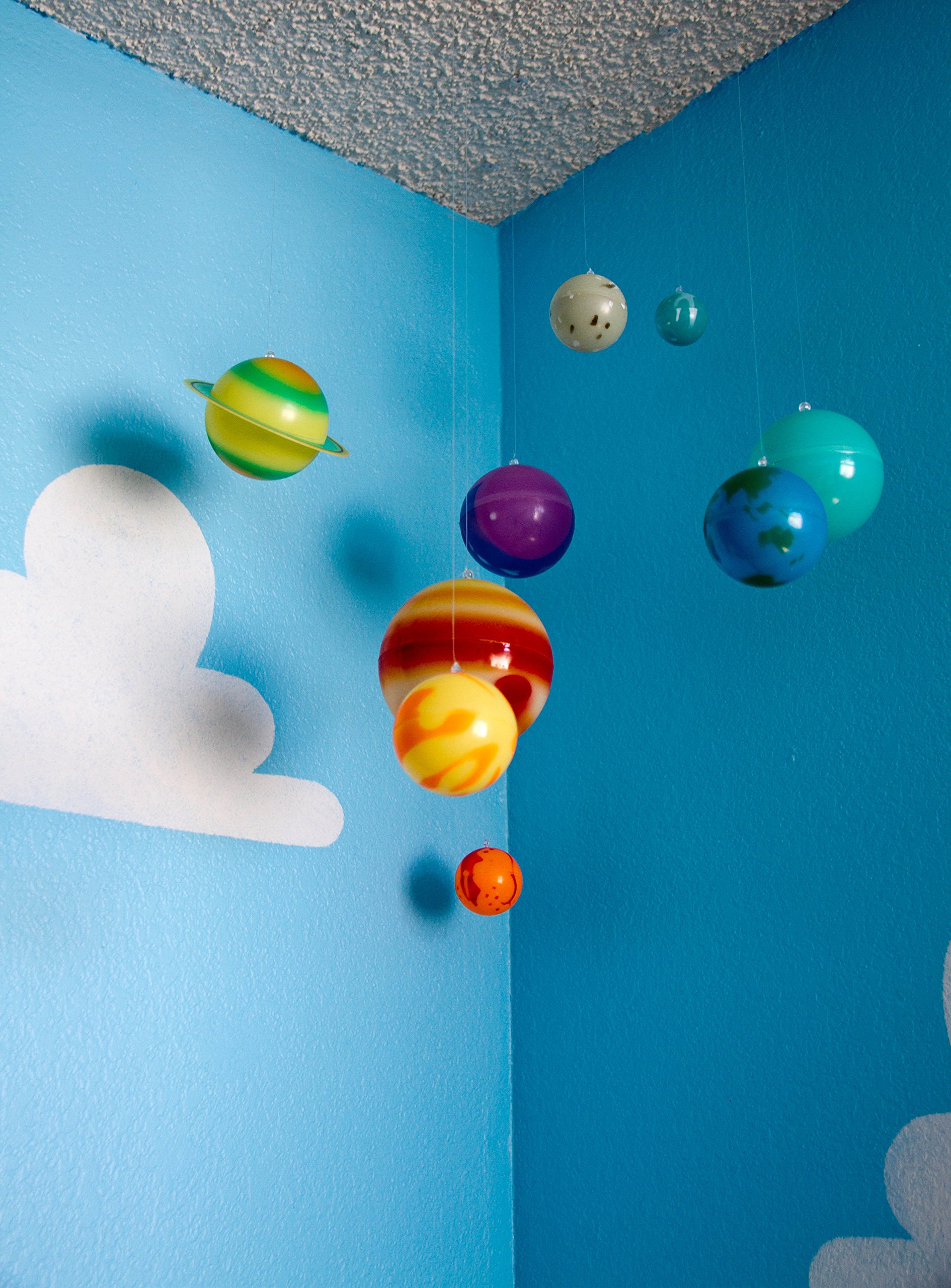 Cloud Stencil Set for Wall Decor Reusable Stencils for a Kid’s Toy Story Room or Andy’s Room