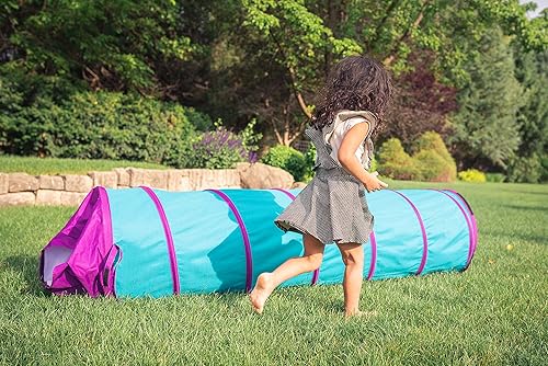 Vista 36 de Pacific Play Tents 41410 - Túnel de gateo Galaxy de 6 pies para niños con estrellas que brillan en la oscuridad Rojo, amarillo