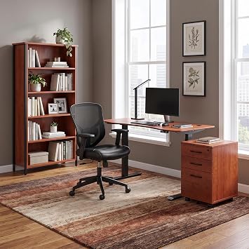 ApexDesk Elite Pro Series 60 x 27 Electric Height Adjustable Stand up Desk, Sit Stand Home Office Desk, Computer Desk - Curved Bamboo
