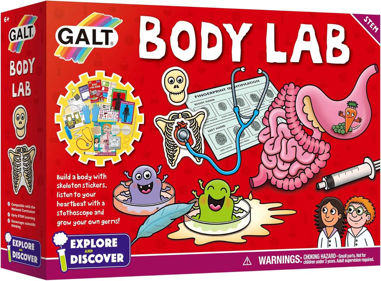 Galt Toys, Body Lab, Biology Science Kit for Children, Ages 6 Years