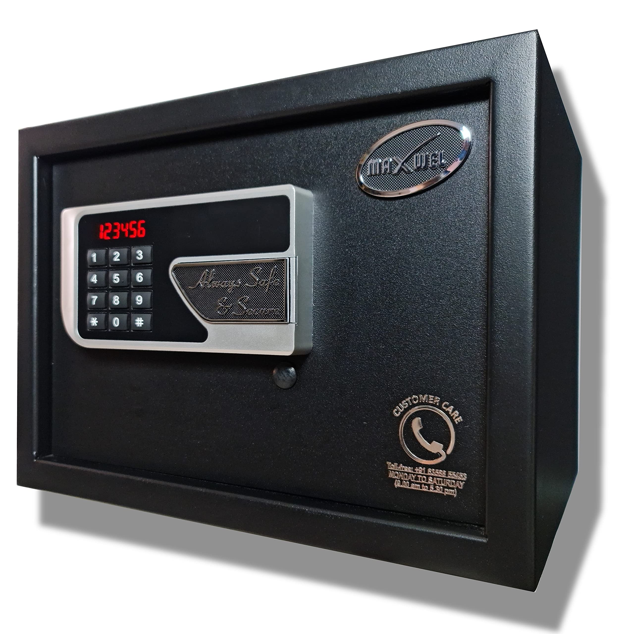 Maxwel Safe (15 Litres) Digital Electronic Locker | Home Safe with Keypad for User Pin | Keys for Emergency 2