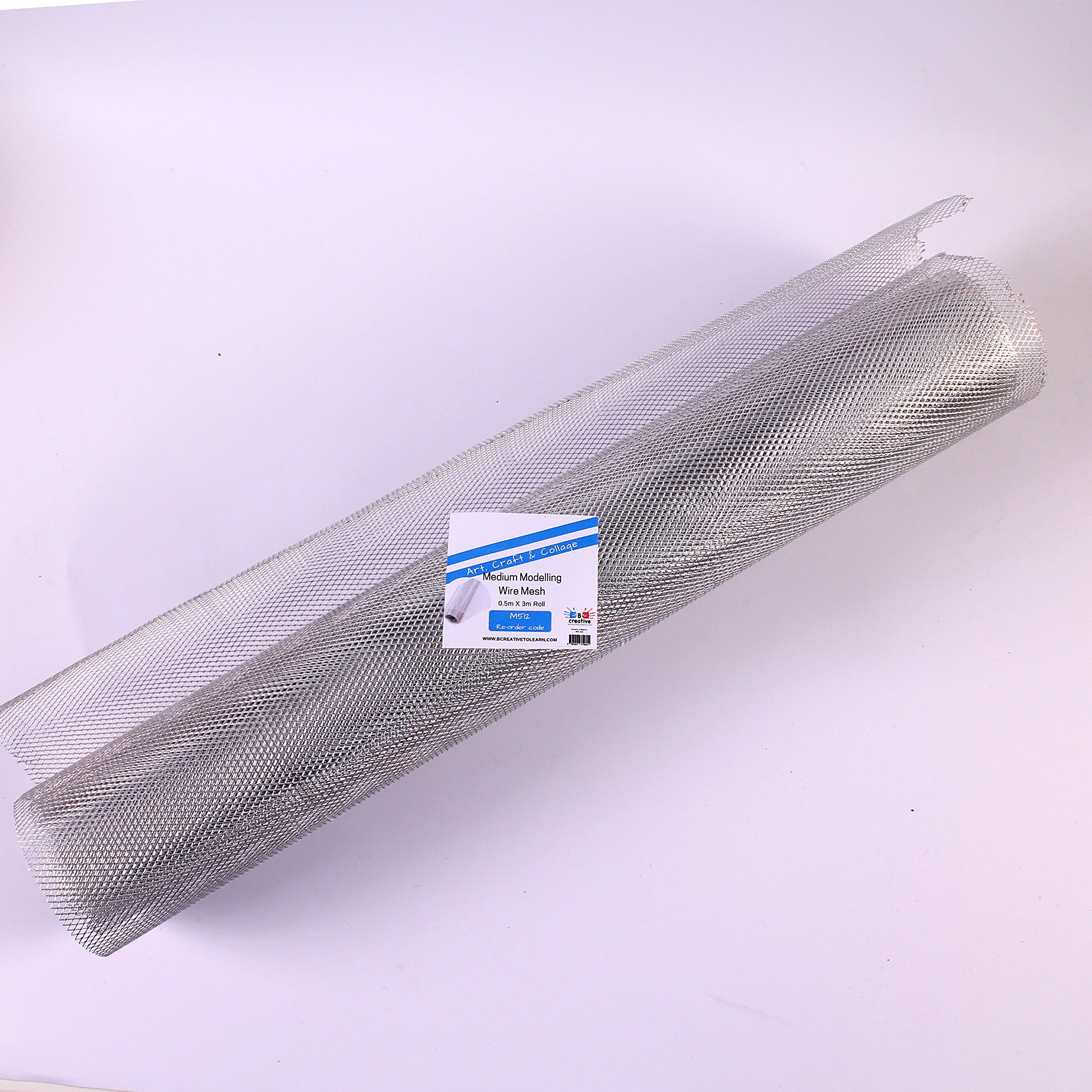 BCreative ® - Alambre de modelado plateado (0,5 m x 3 m)