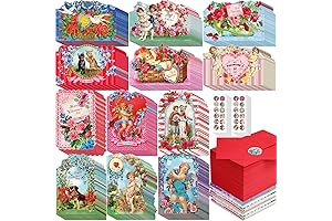 Zhanmai Victorian Valentines Card Assortment