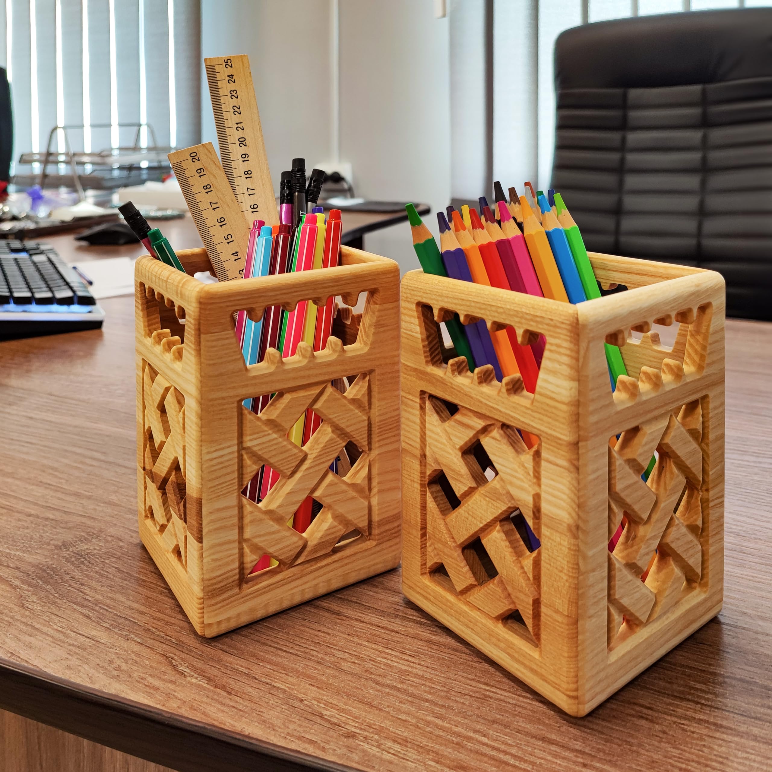 Portautensili da cucina, organizer per posate in legno