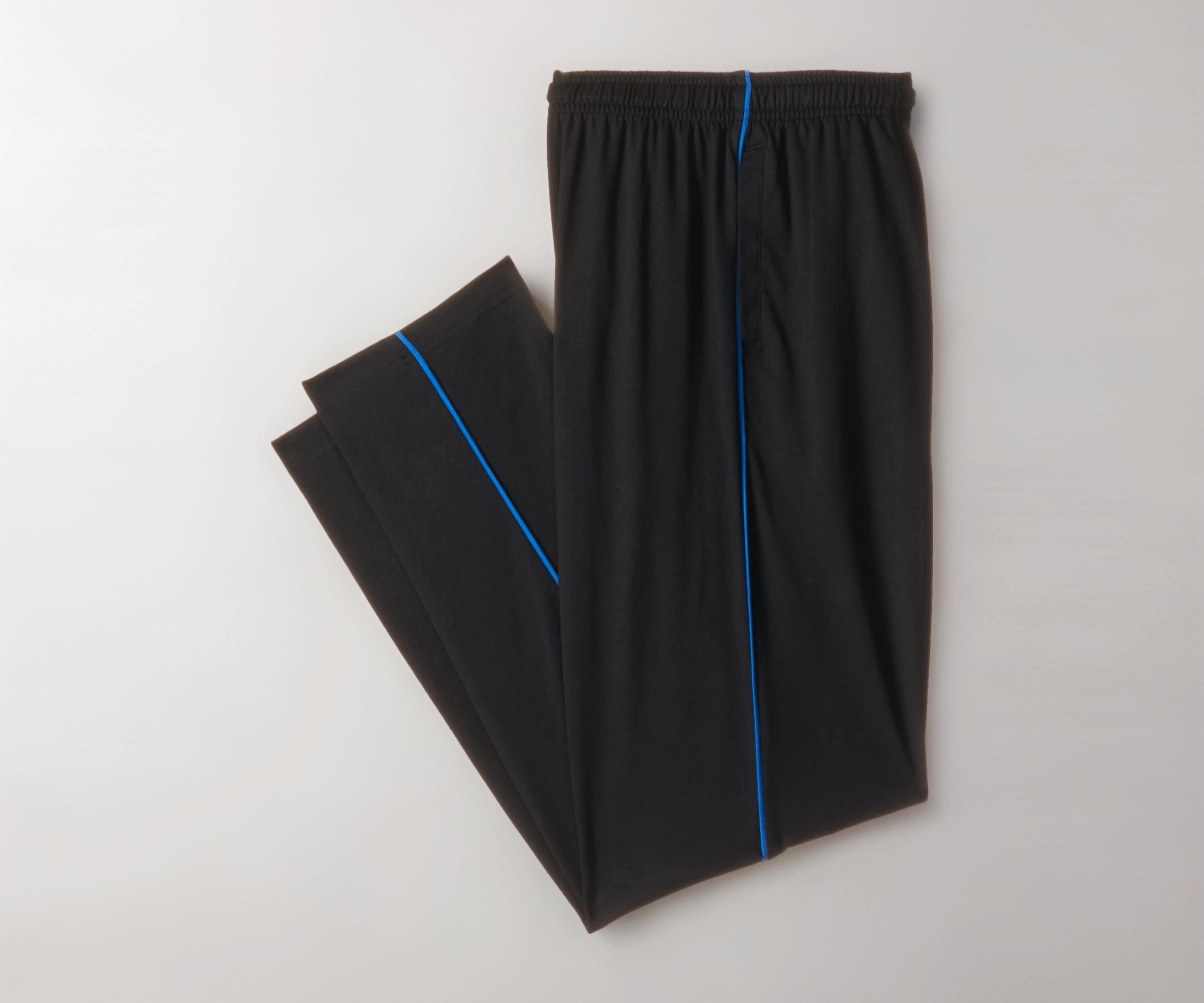 Van Heusen Men Athleisure Smart Tech Regular Fit Mid Rise Trackpants-Easy Stain Release,Anti Stat,Ultra Soft_50056_Black_L