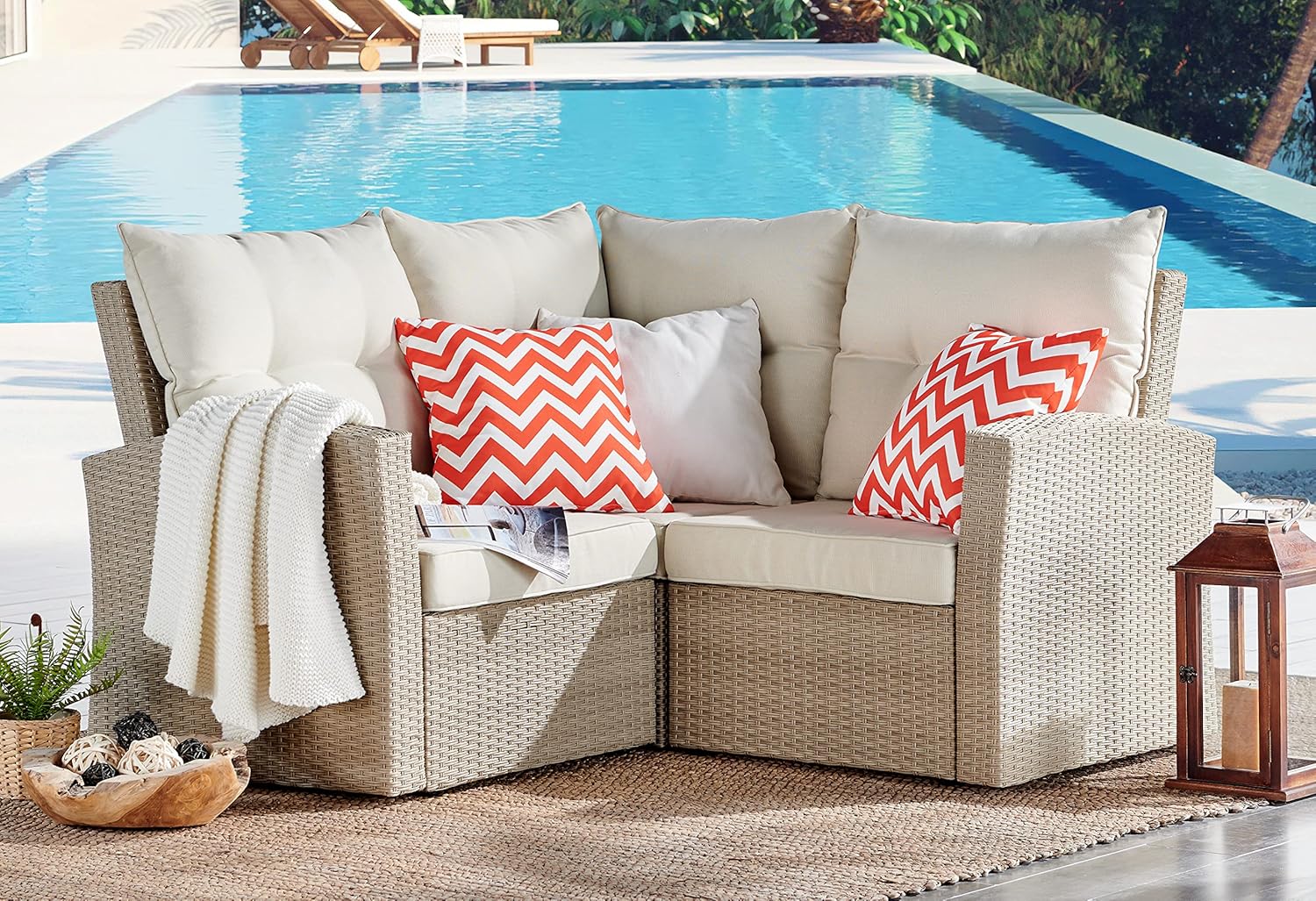 Bolton Furniture Canaan Sectional, Cream Amazon.ca Patio, Lawn & Garden