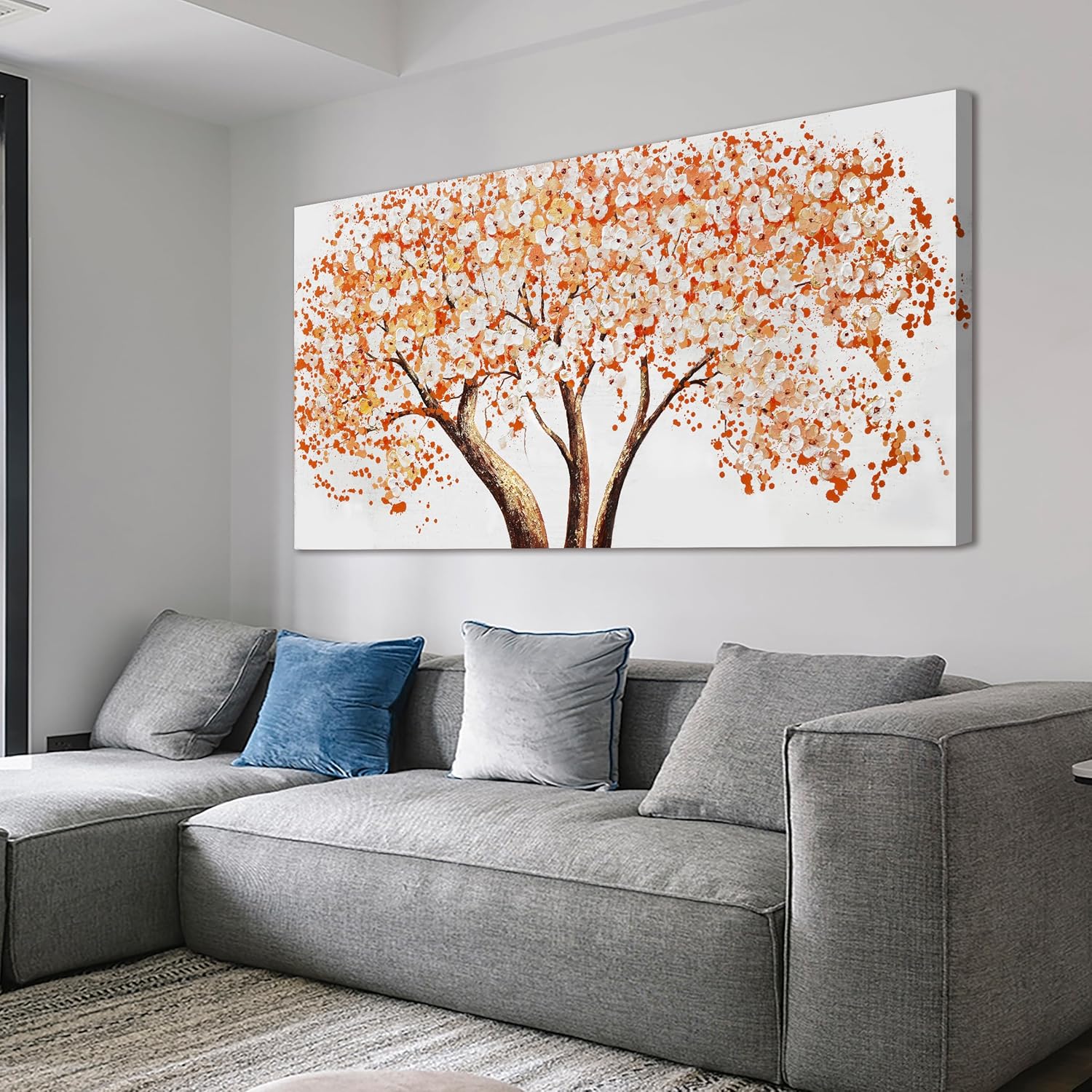 Canvas Wall Art Decor Large Tree of Life Wall Art Decorations Wall Pictures For Living Room Canvas Art Wall Decor Oversized Colorful Wall Art Prints Artwork for Walls Bedroom Home Wall Decor 29 x 58