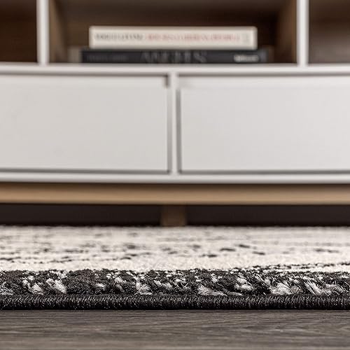 Miniatura 12 de JONATHAN Y MOH200A-3 - Tapete para interiores Amir marroquí Beni Souk, bohemio, rústico, geométrico, fácil de limpiar, para dormitorio, cocina, sala