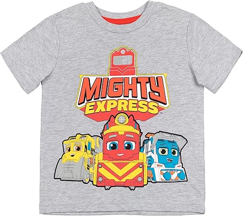 Vista 3 de Mighty Express Nate Brock Milo - Camiseta de manga corta para niños (2 unidades)