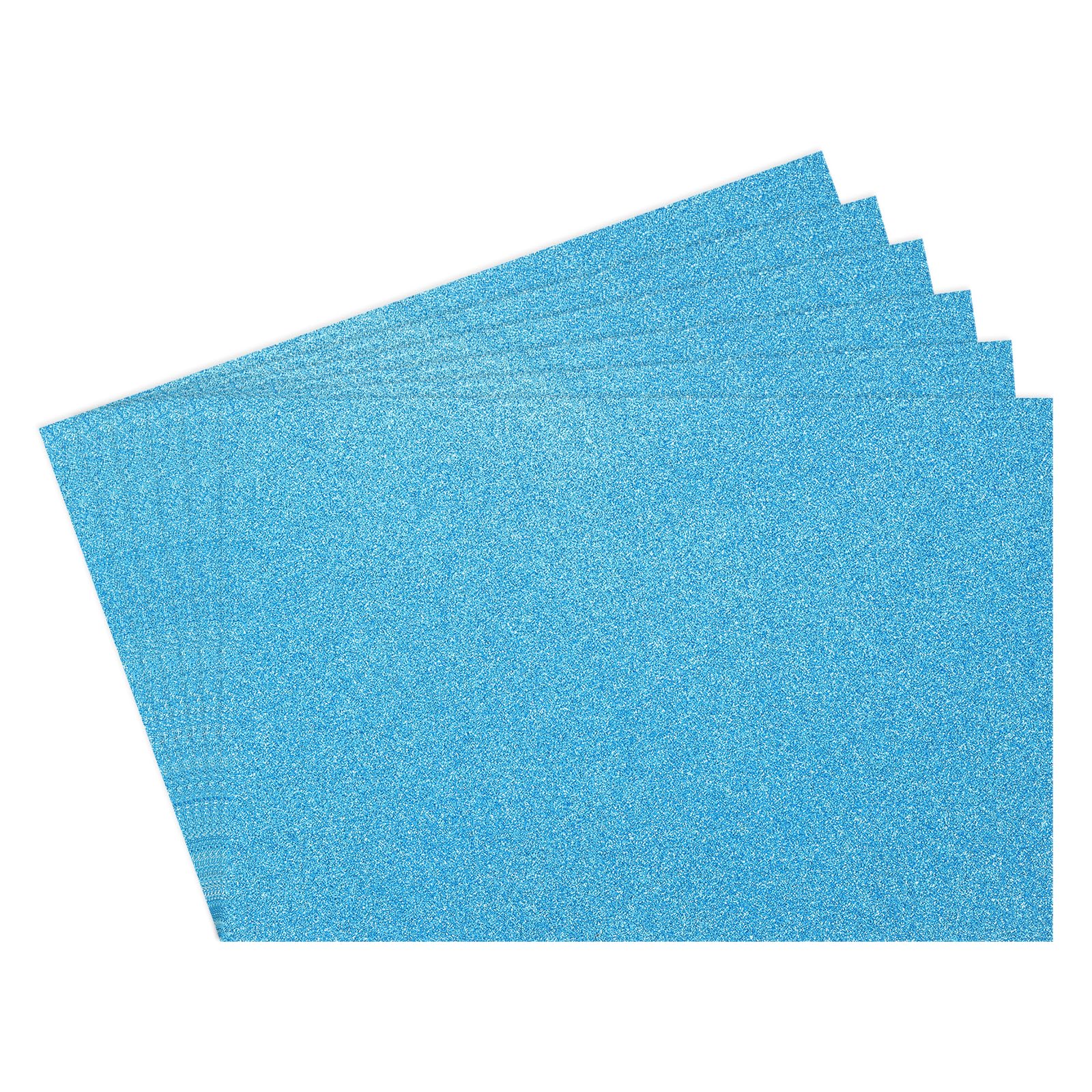 Rebower 6Pcs Foam Sheets Crafts Glitter Foam Arts Paper 12 x 8 x 5/64 Inch [for Crafts Project Scrapbooking, DIY