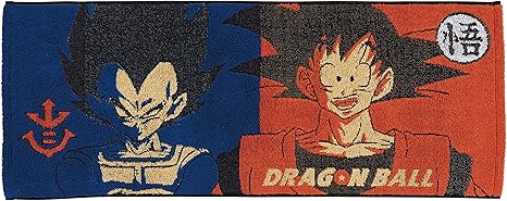 Amazon Co Jp 丸眞 フェイスタオル ドラゴンボールz 悟空とベジータ 綿100 抗菌防臭加工 約34 80cm ホーム キッチン