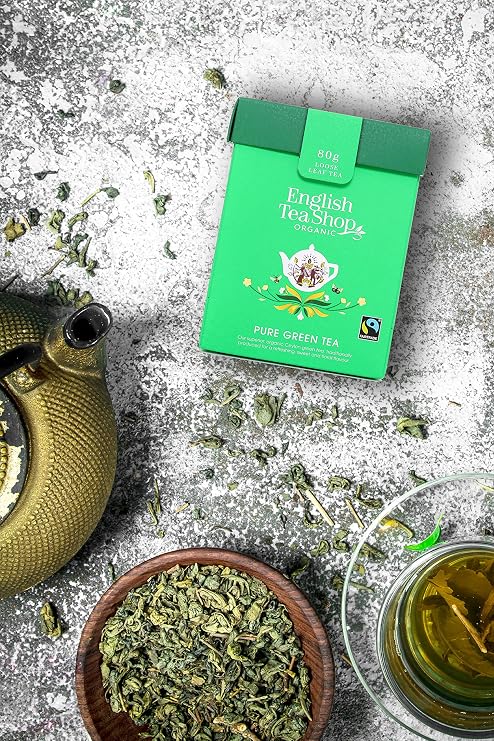 English Tea Shop Pure Green Tea 80g Whole Leaf Tea, U059882