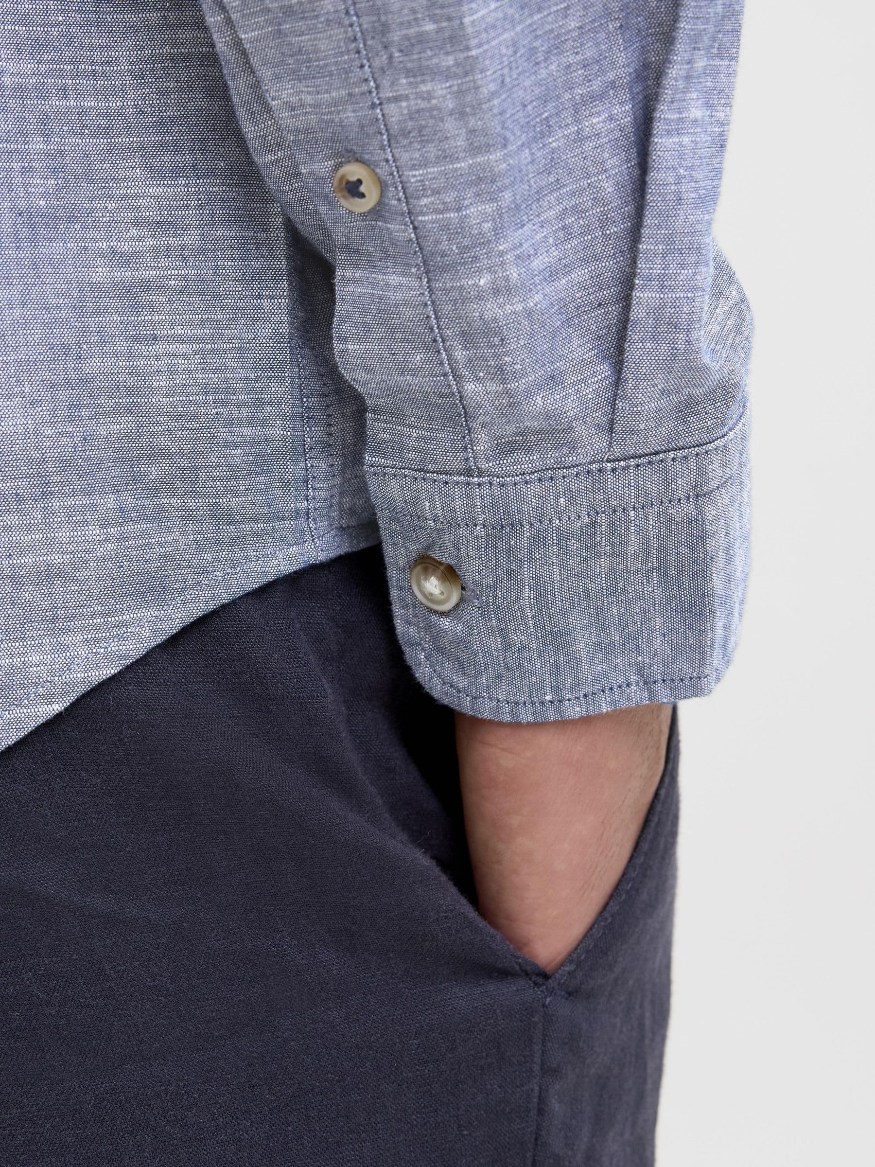 JACK & JONES Jjesummer Band Shirt LS Sn Camisa de Manga Larga Hombre (Pack de 1)