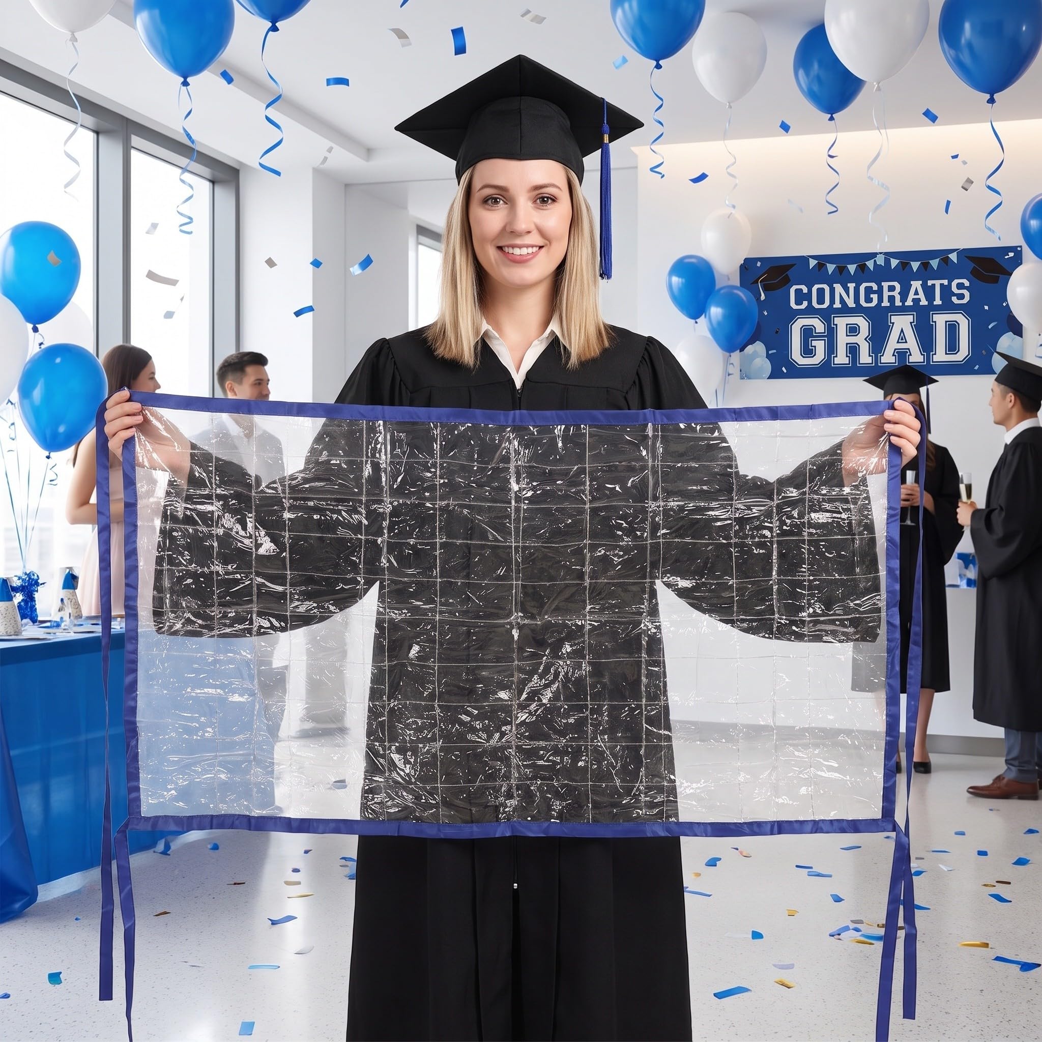 Toddmomy Fascia porta soldi per la laurea - Porta regali Classe 2026 - Mantello trasparente - Articoli per feste di laurea, bomboniere per scuola superiore, college, università