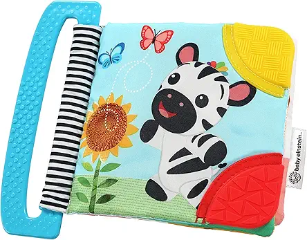 Baby Einstein Curious Explorers Teether Book Take-Along Toy,...