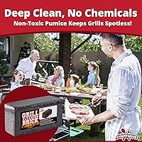 Vista 4 de Ladrillos de limpieza de parrilla de grado comercial, resistente, paquete de 4 unidades. Herramienta de limpieza de piedra pómez limpia y desinfecta