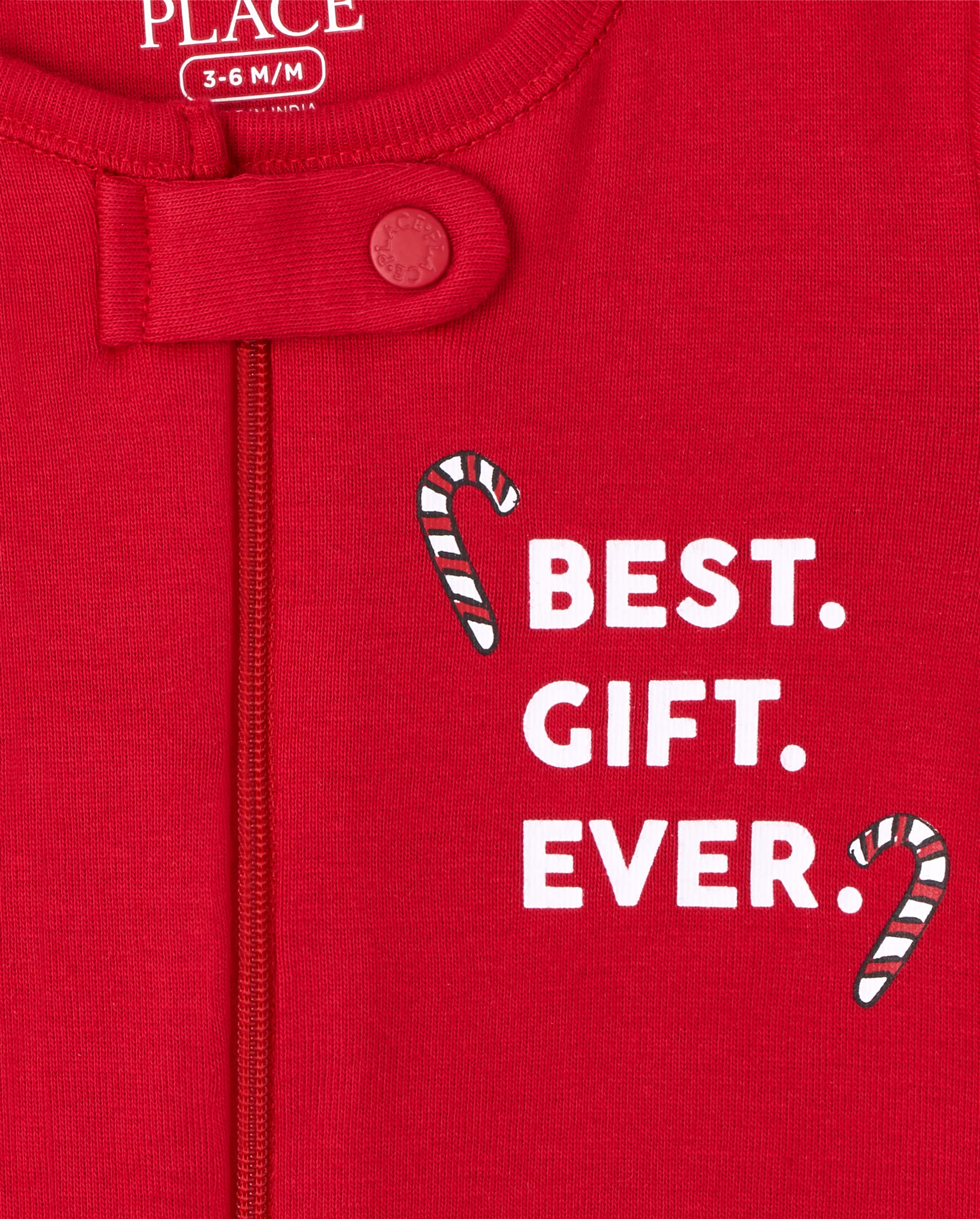 The Children's Place Kapcie dla niemowlęcia/dziecka Uniseks - niemowlęta The Children's Place Unisex Baby And Toddler Santa Snug Fit Cotton One Piece Pajamas