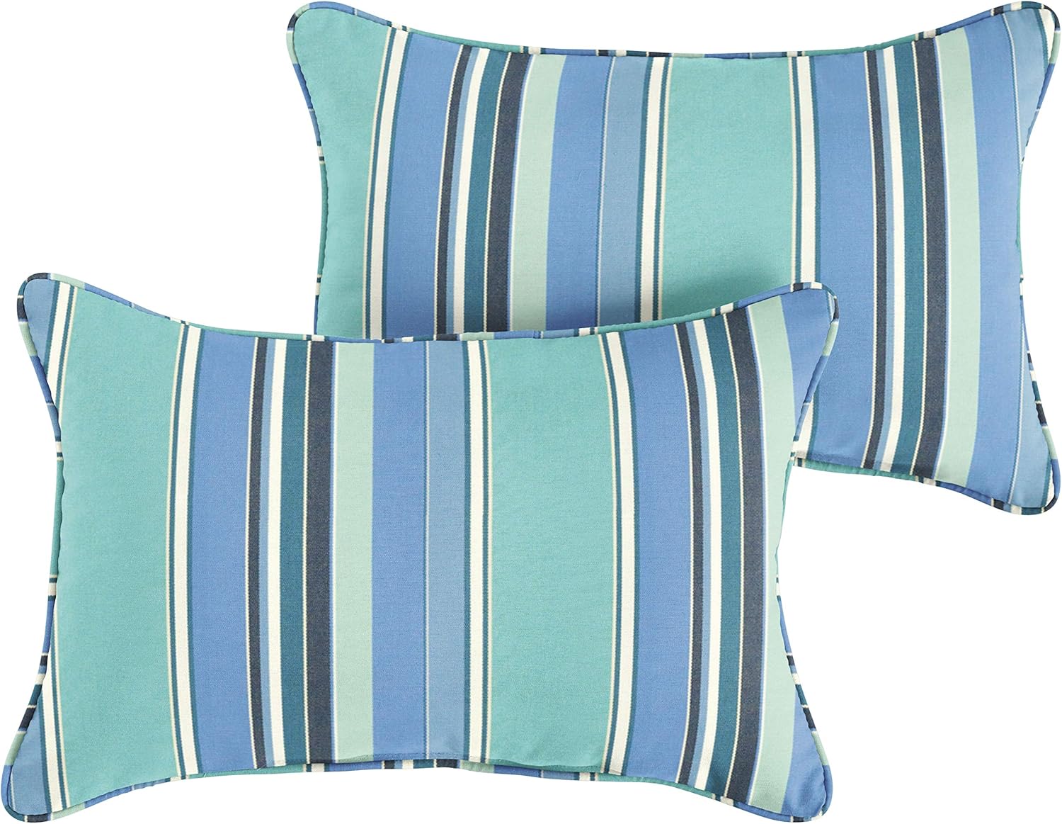 Sorra Home x Sunbrella Dolce Oasis Indoor/Outdoor Corded Pillow Set, Set of 2