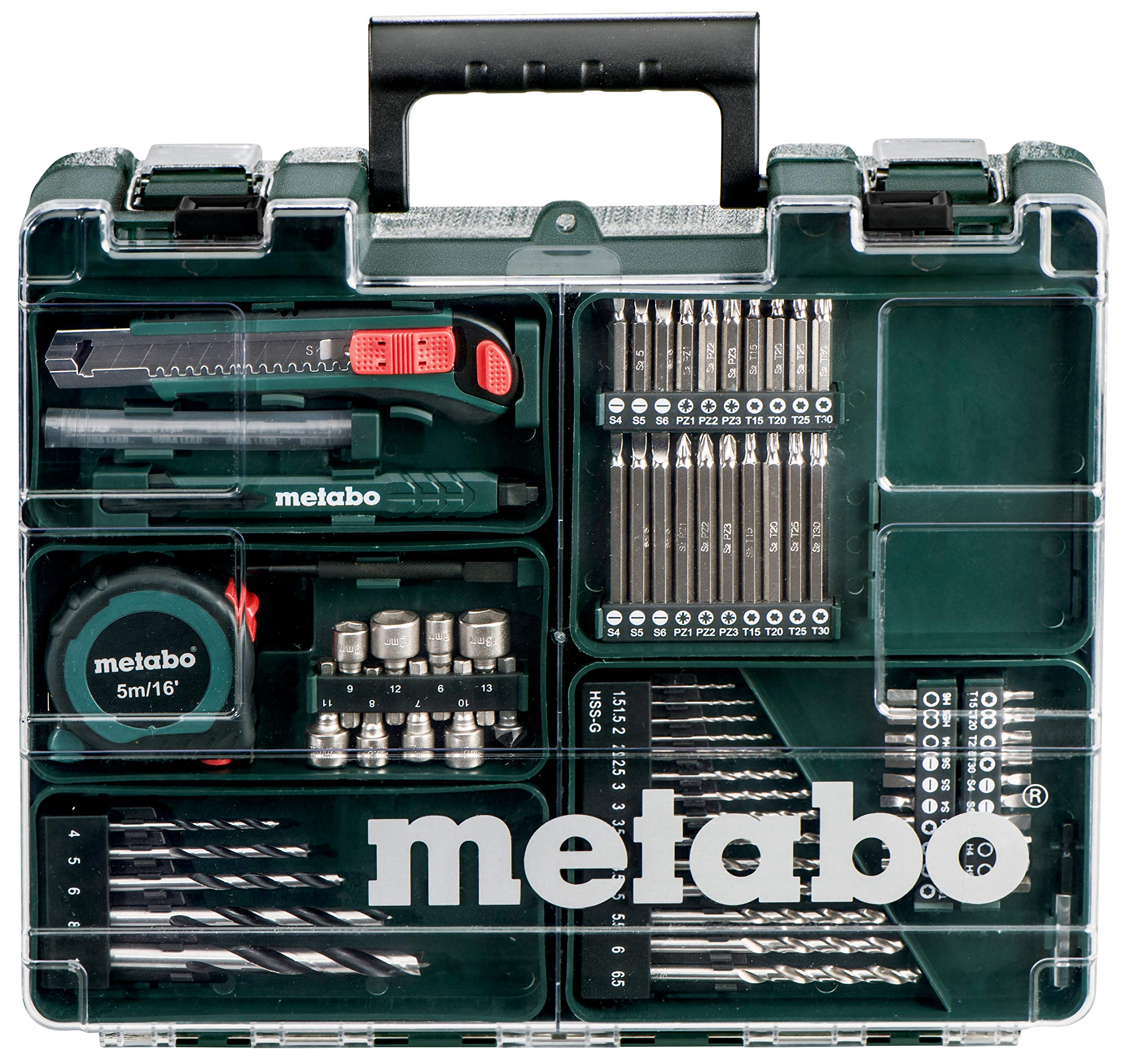 Metabo 60220688 Akkuschrauber BS 14.4 Set 14.4 V, 2x 2Ah Li-Ion Akkus, inkl. Ladegerät, im Kunststoffkoffer
