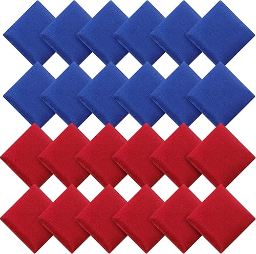 Sotiff 24 bolsas de frijoles de nailon para niños, lanzar deportes divertidos al aire libre, juegos familiares para carnaval, juguete patriótico