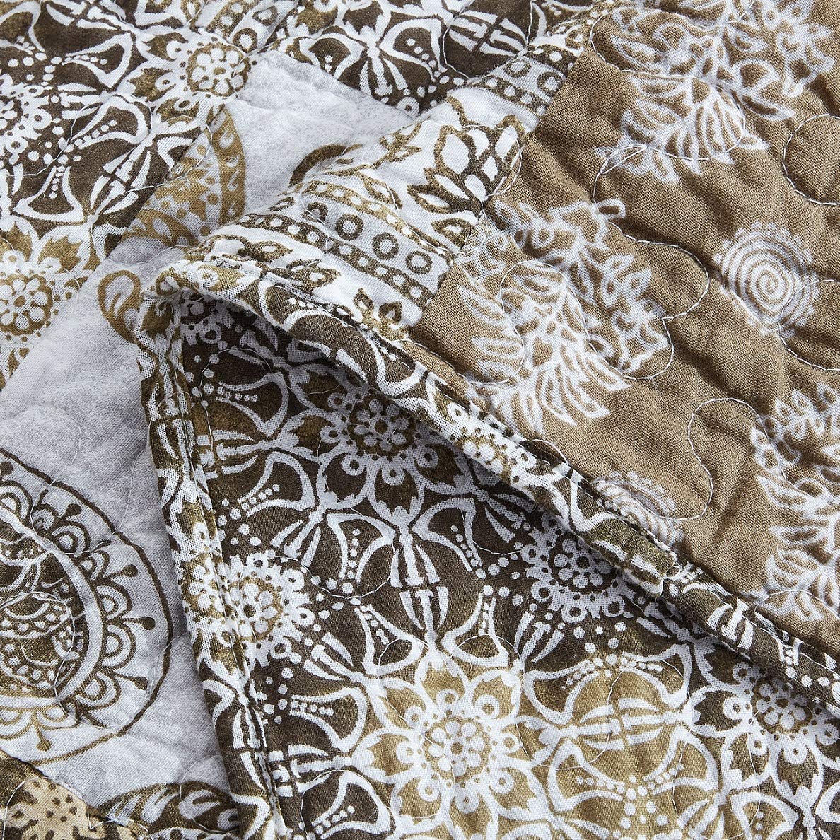 DaDalogy Bedding - Set copripiumino botanico con federe, motivo a zigzag e mirtillo rosso, motivo floreale, arcobaleno, multicolore da giardino, con laccetti angolari e cerniera, 3 pezzi