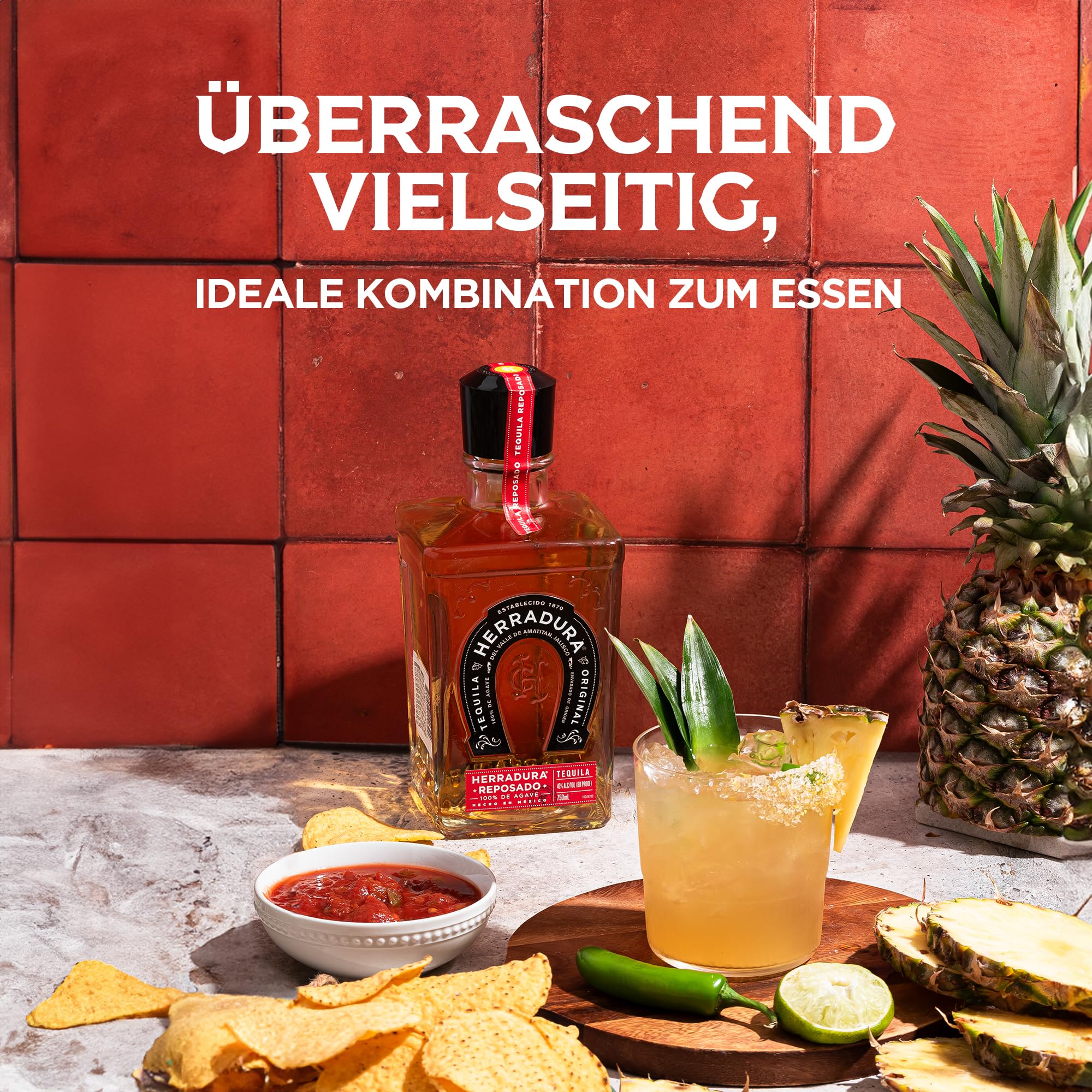 Herradura Reposado 70cl – Tequila invecchiata in botte per 11 mesi. 40% vol.