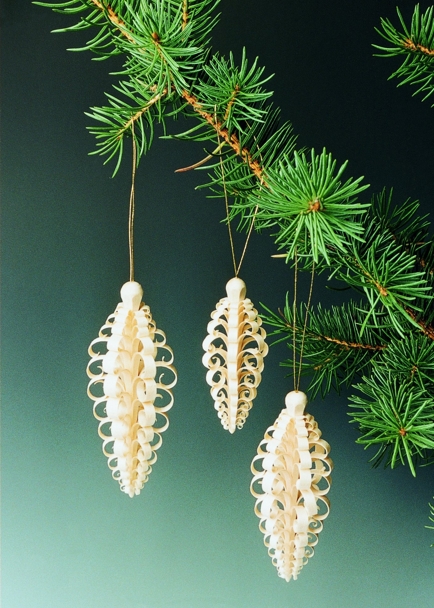 Rudolphs Schatzkiste Baumbehang 6 Spanzapfen Höhe ca 12 cm NEU Weihnachten Baumschmuck Holzschmuck Holz Seiffen Erzgebirge Strauchbehang Dekoration