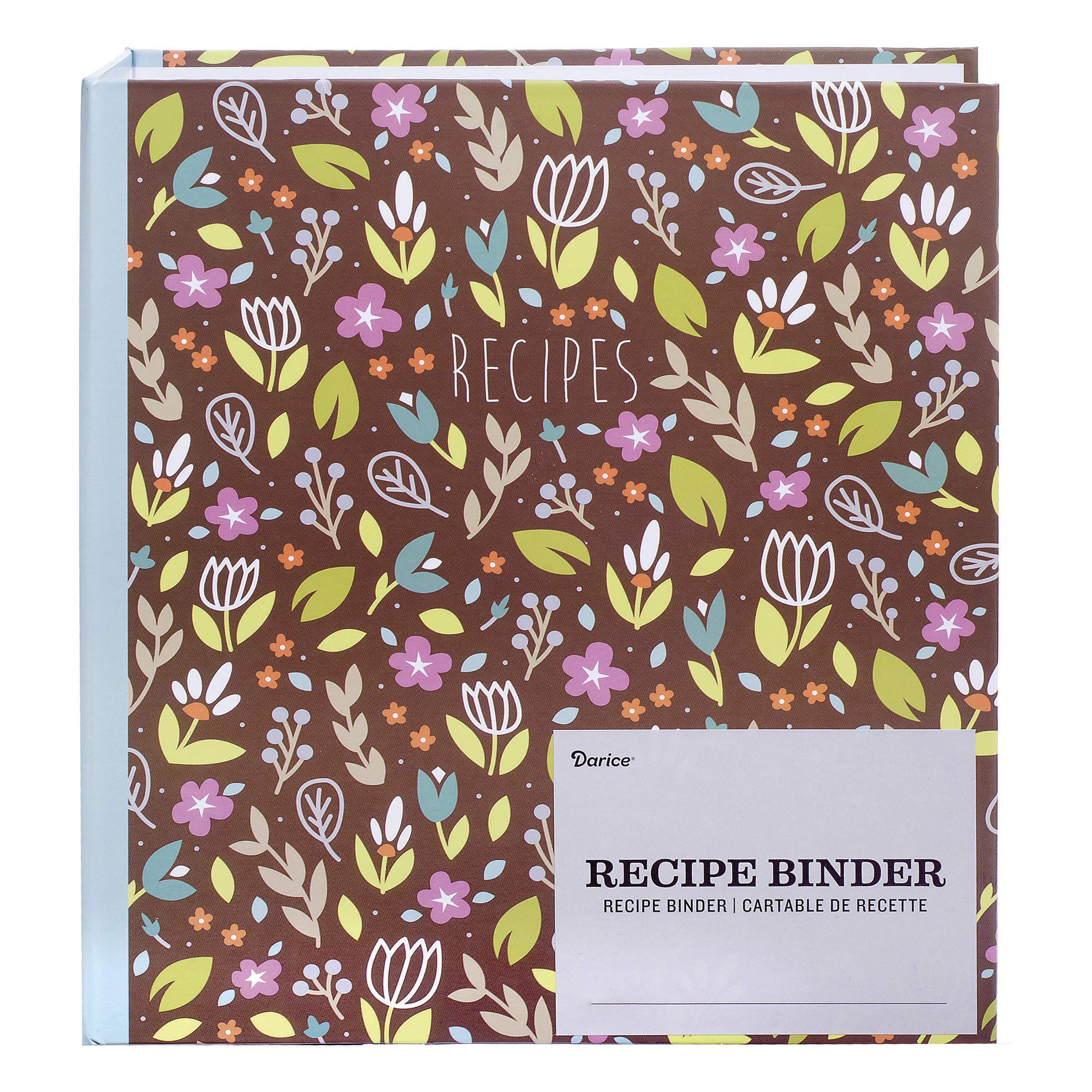 Libro de recetas Darice floral de 46 unidades, el detalle ideal para amantes de la cocina