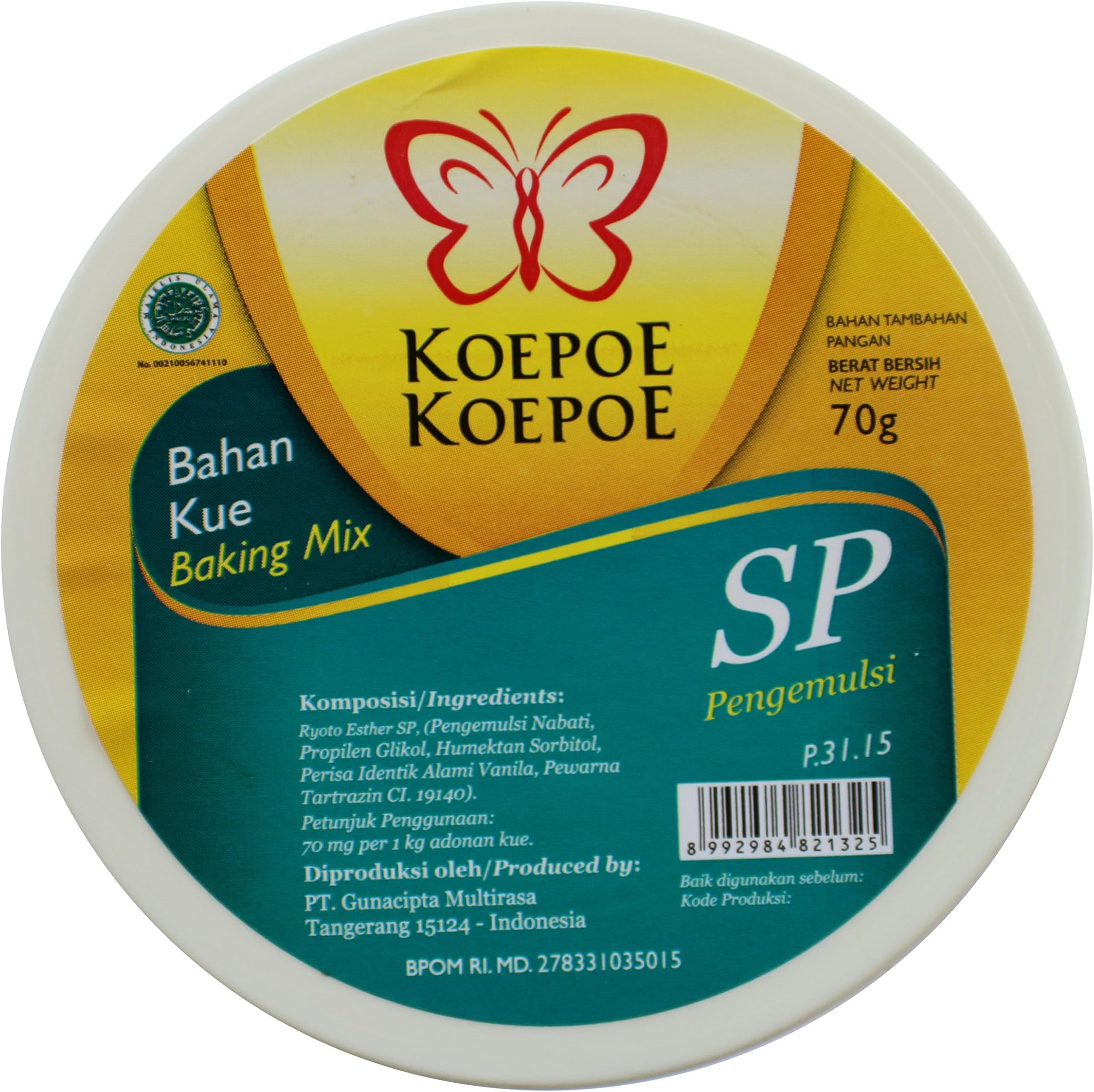 Koepoe-koepoe Sp Emulsifier 70 Gram (Pack of 2)