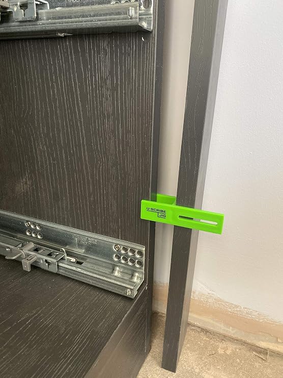u-scribe jig 18mm (11/16) Set of 3 Woodwork & Carpentry Jigs - Makes Scribing Fillers, Toe Kicks and Ceiling Scribes easy, ideal for Carpenters, Joinery, Furniture and Cabinet Installing