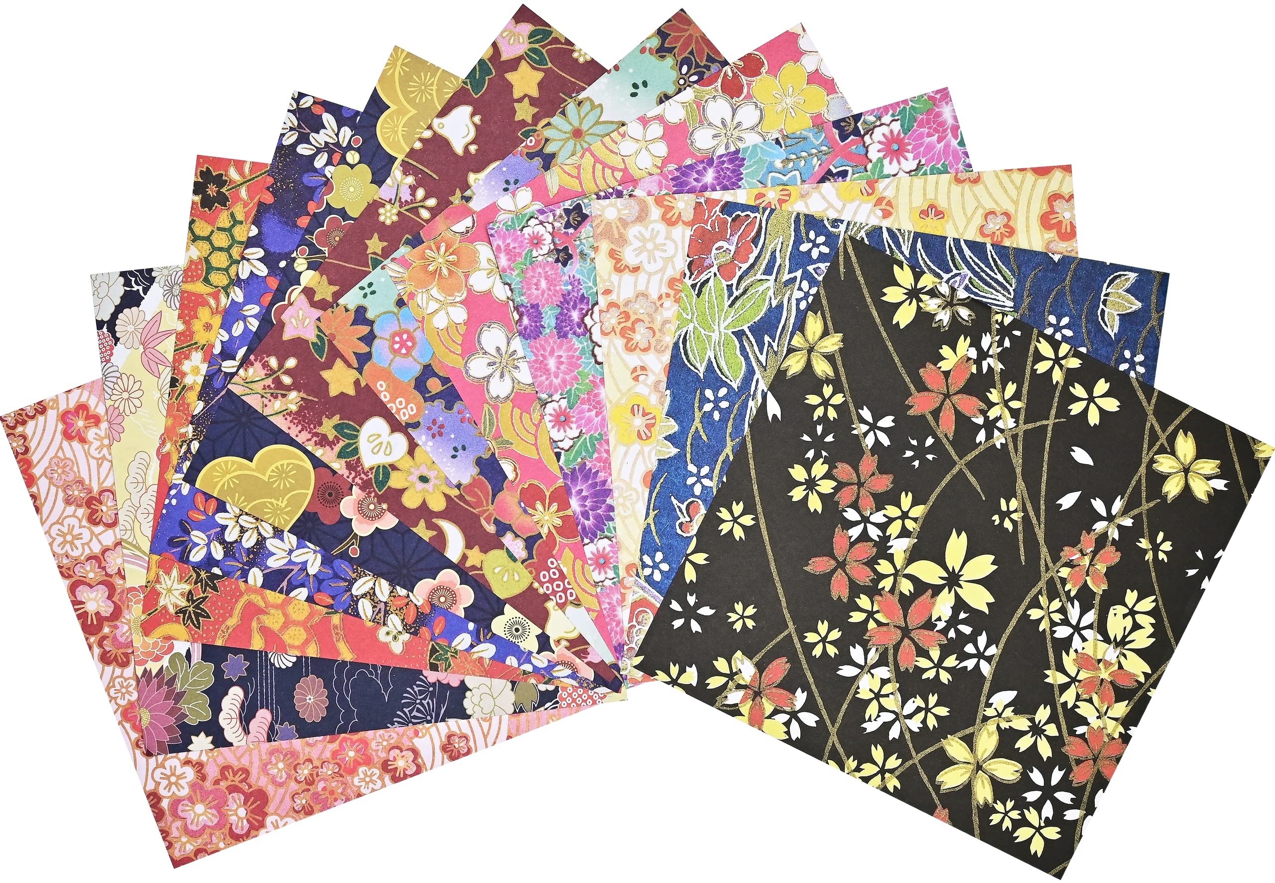 Origami Paper Washi Patterns (12 Designs, 500 Sheets) - Image 2
