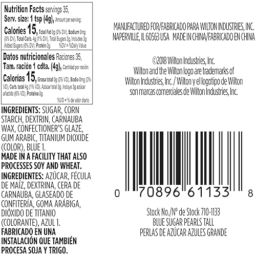 Vista 2 de Perlas de azúcar Wilton, Azul