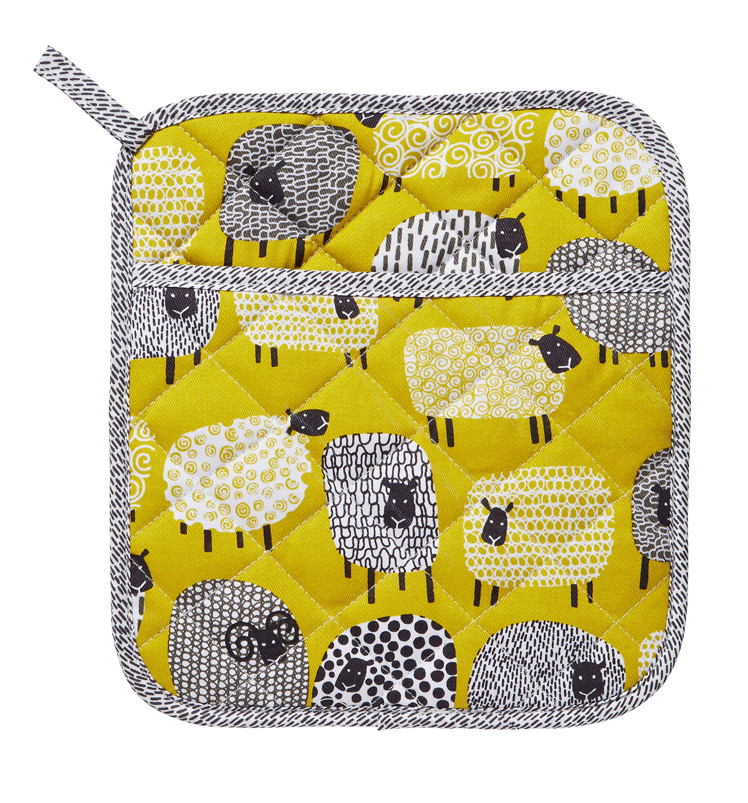 Ulster Weavers Mustard Dotty Sheep Pot Mitt By
