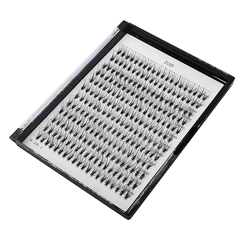 Miniatura 7 de Bodermincer 1 caja de gran capacidad, 240 paquetes de extensiones de pestañas de 8-10-12-0.551-0.630 in mixtas 20D30D40D60D80D100D, pestañas