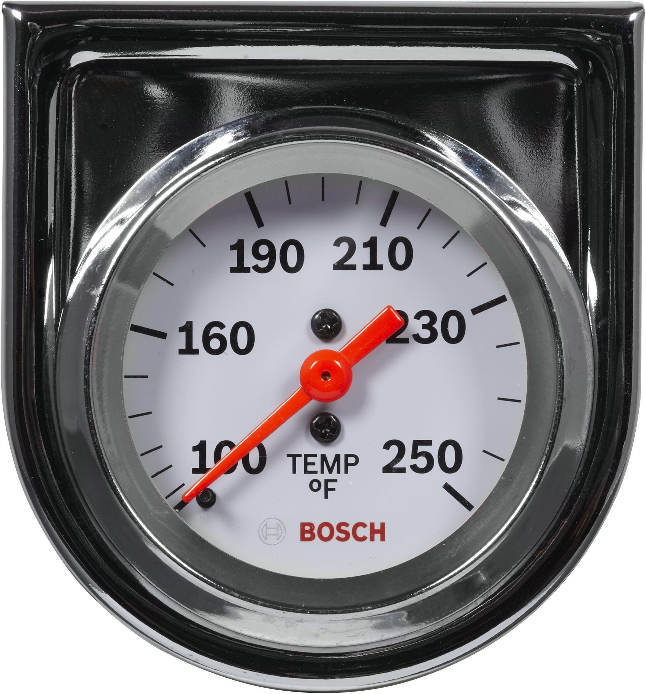 SP0F000045 Style Line 2" Mechanical Water/Oil Temperature Gauge (White Dial Face, Chrome Bezel)