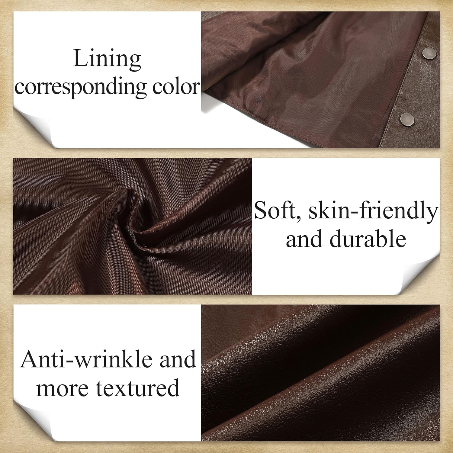 Men Western Cowboy Vest,Vintage Cowboy Suit Vest with Bolo Tie,Slim Wedding Vests,Faux Leather Casual Vest - Image 5