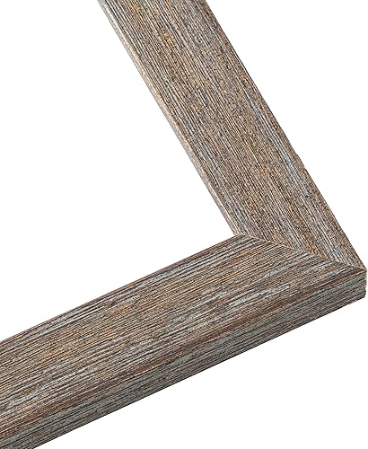 Miniatura 4 de Marco de fotos de madera real color marrón nudoso de 29 x 29 pulgadas de ancho de 1.25 pulgadas Profundidad del marco interior de 0.5 pulgadas