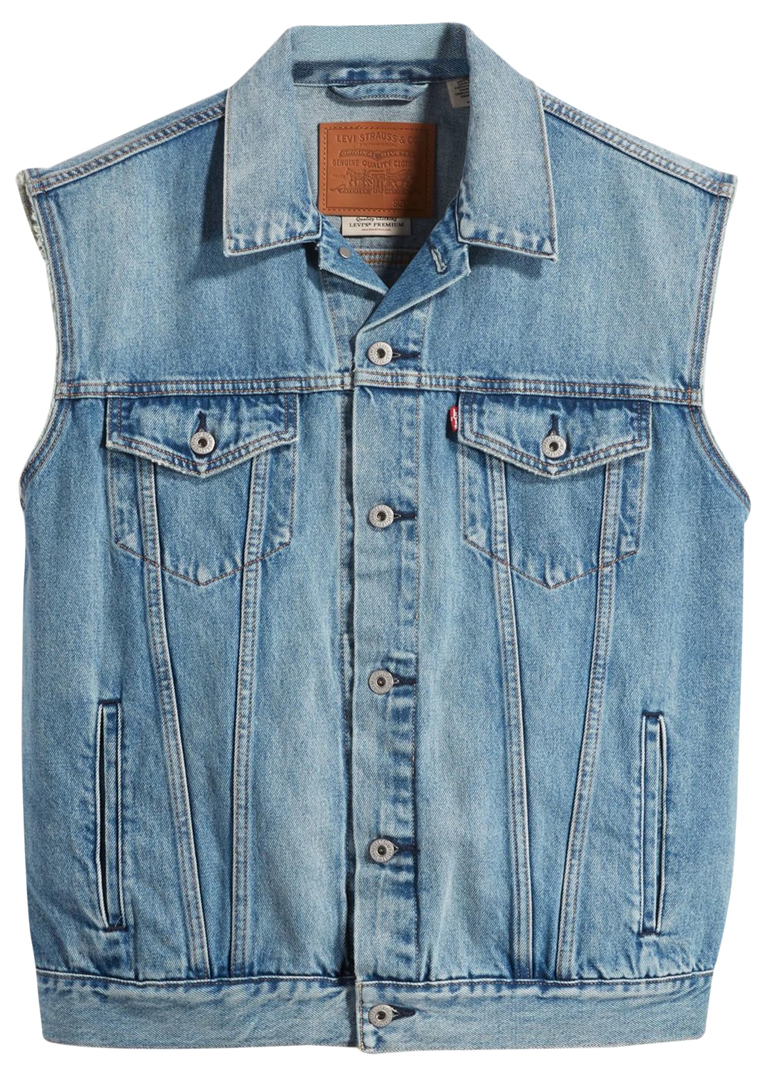 Levi's Relaxed Trucker Gilet in denim Uomo