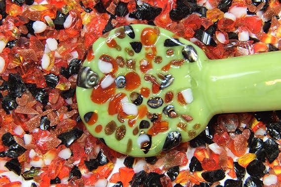 Devardi Glass Lampwork, COE 104 Glass Frit - Golden Phoenix - 4 Ounces, Size 0