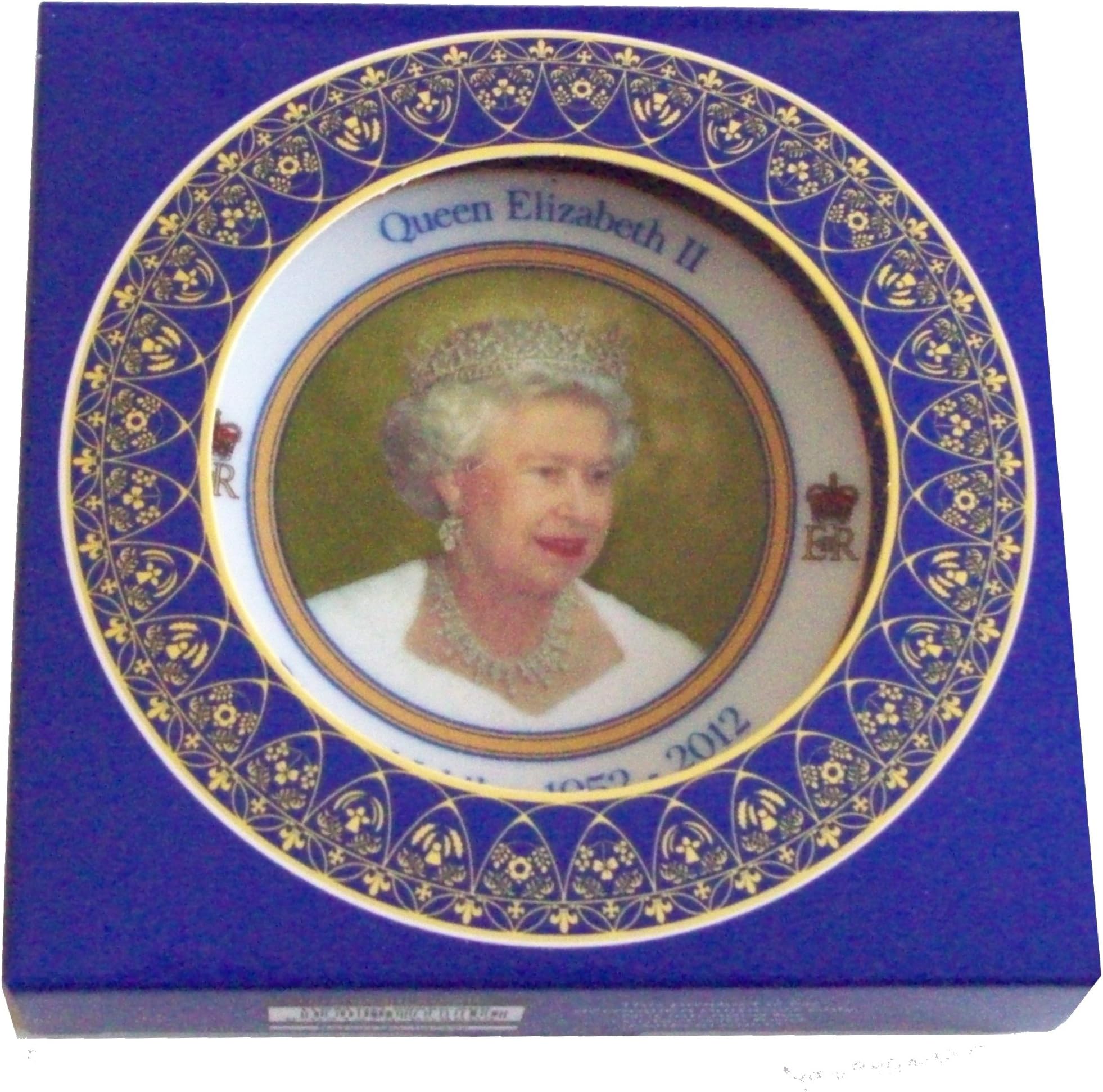 Queen Elizabeth II Diamond Jubilee Souvenir Medium Size Ceramic Plate