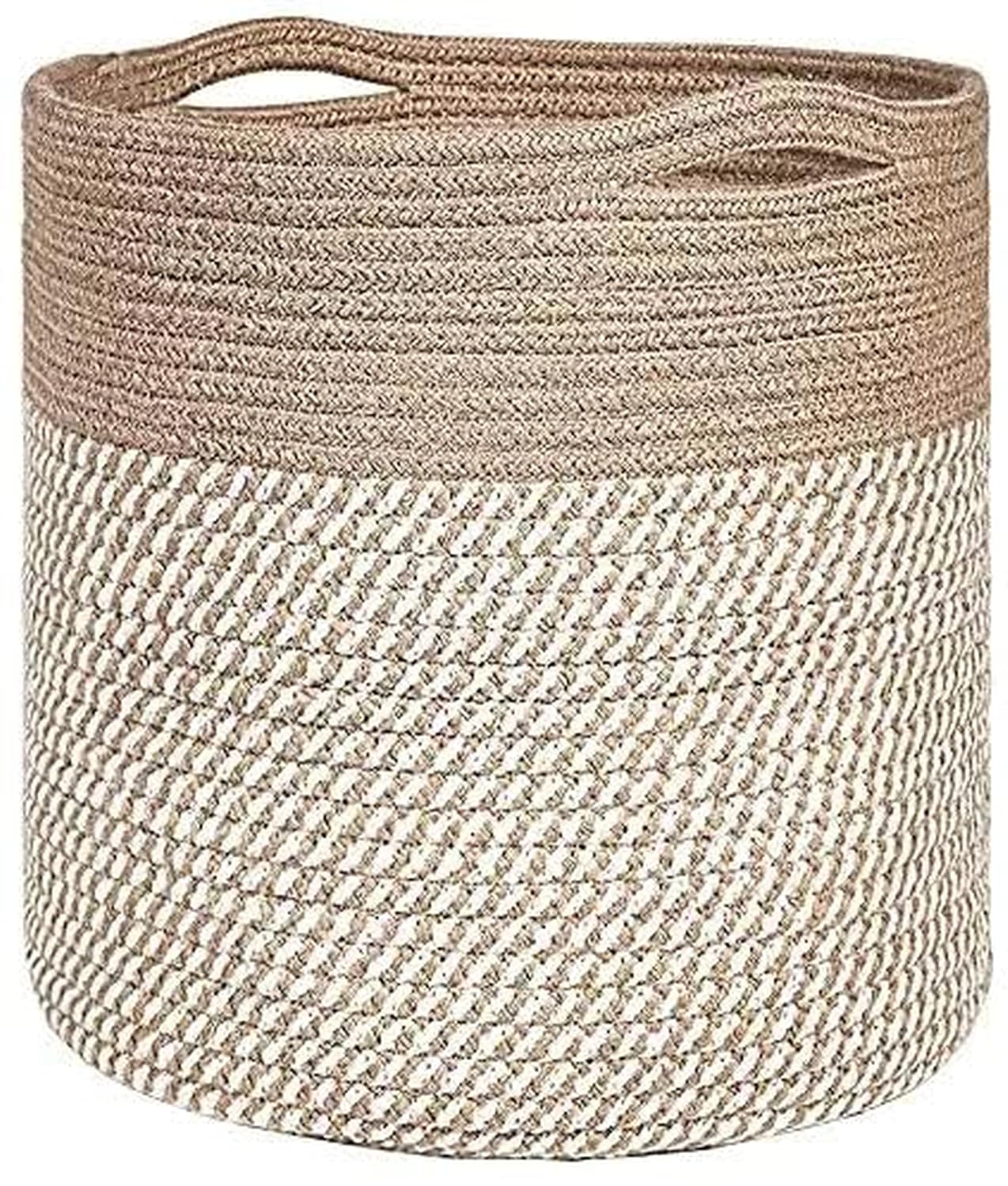 RUGSZONE HGH Woven Floral Pot Bag Natural Jute & Cotton Plant Bag for All Plants Home Room Hall Decor Indoor Outdoor Offic...