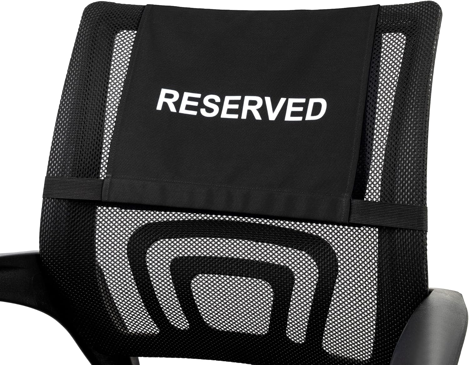Aspire 12 Pcs Reserved Chair Covers with Elastic, Stretchable Reserved Seating Signs for Recliner Chair, Sofa Reserved Headrest Cover