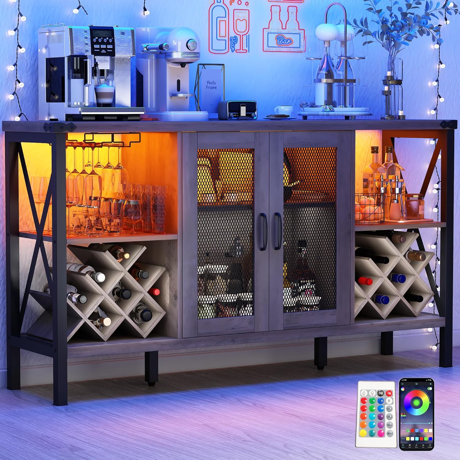 jiteentarou 55" Industrial LED Bar w/Outlet&160,000