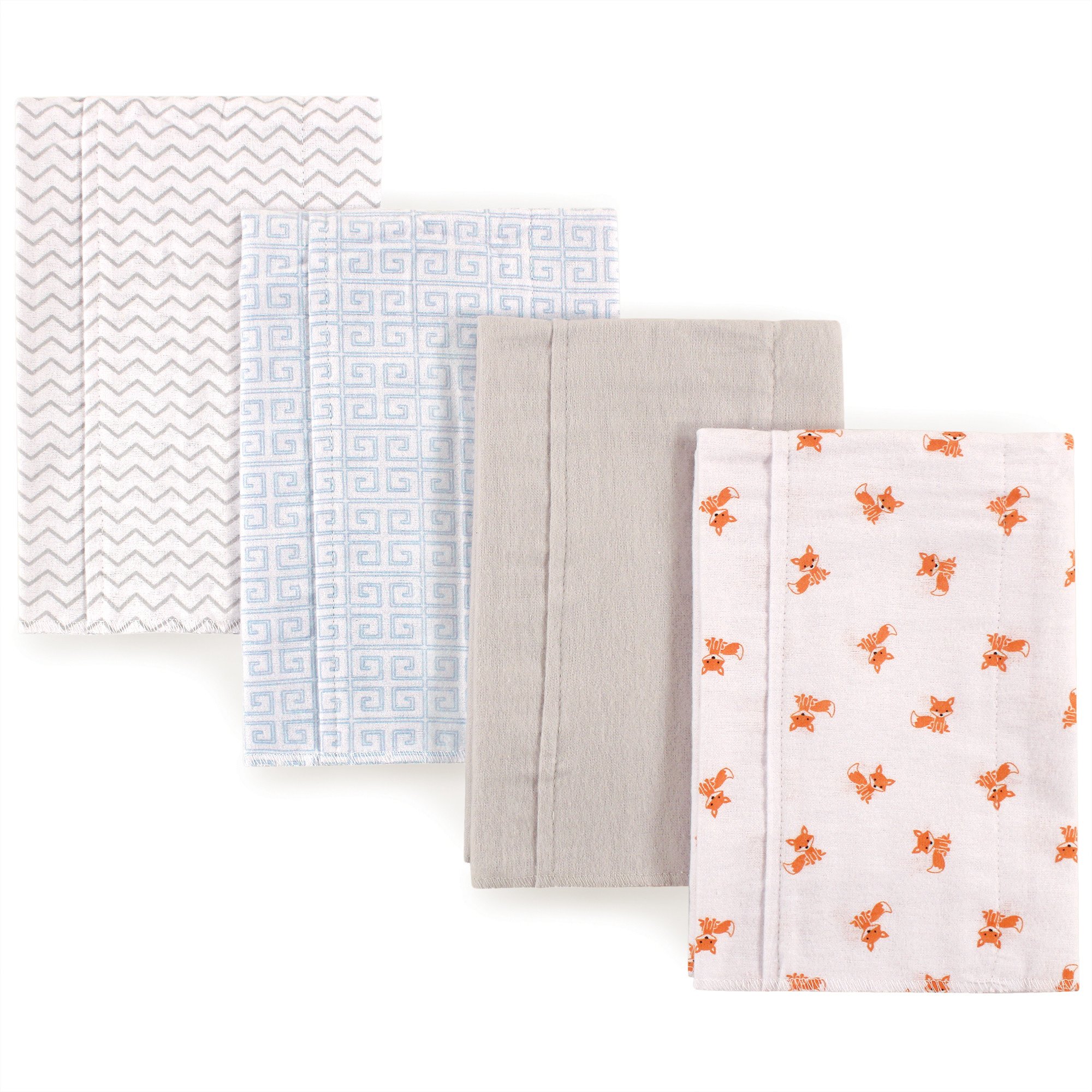 Luvable Friends Śliniak uniseks niemowlę Layered Flannel Burp Cloth
